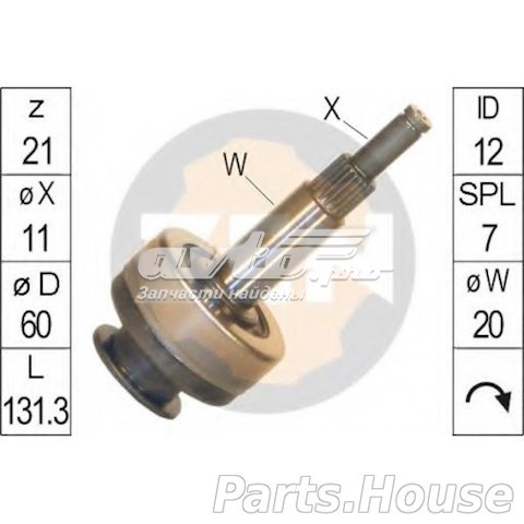 Купити ZN1679 ZEN Бендикс стартера