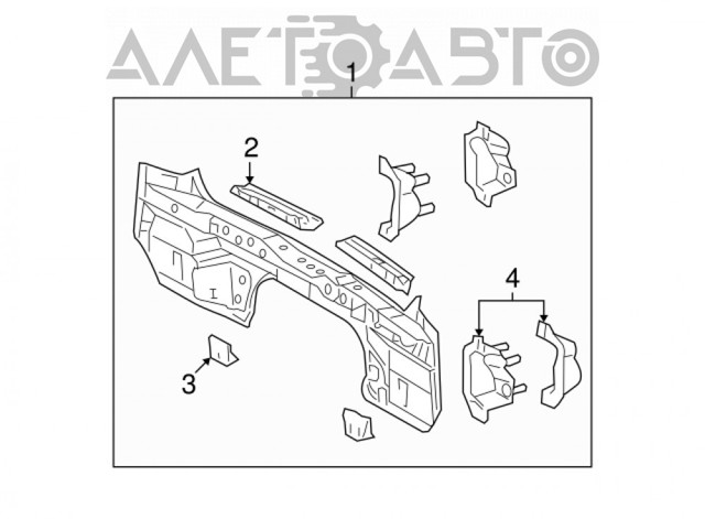 Панель багажного відсіку Toyota 5830748070 ціна, від 132.38 USD