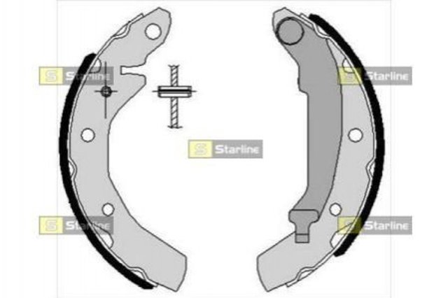 Колодки гальмові задні, барабанні Starline BC07260 ціна, від 13.39 USD