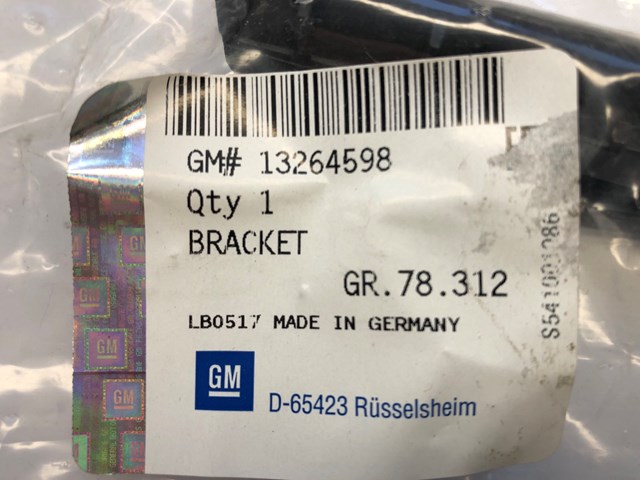 13264598 General Motors Лівий кронштейн переднього бампера