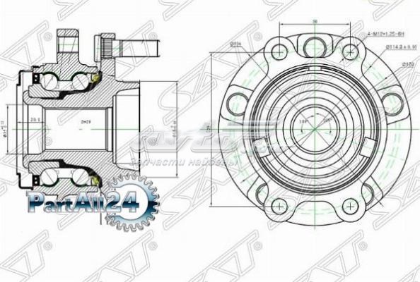Купити ST40202JP01A SAT Маточини передніх коліс