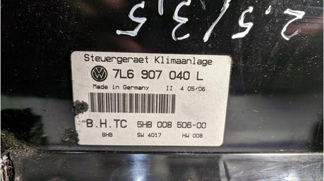 Блок управління кондиціонером 7L6907040L VAG