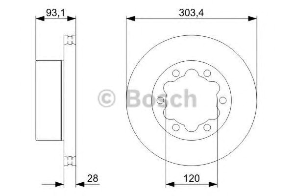 986479296 Bosch Дискові гальма