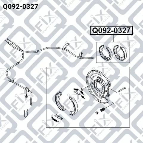 Q0920327 Q-fix Гальмівні колодки ручника