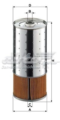 PF10551X Mann-Filter Фільтр масла