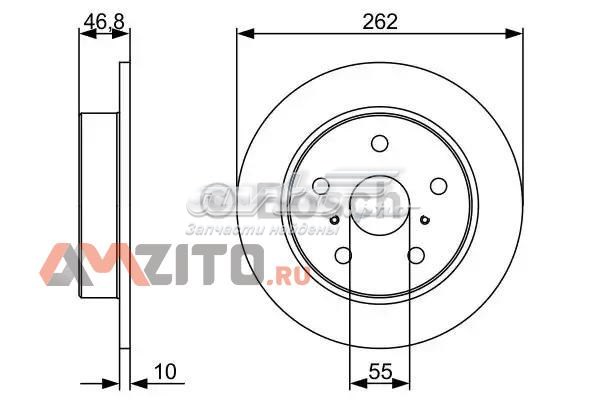 Гальмівні диски 0986479V55 Bosch