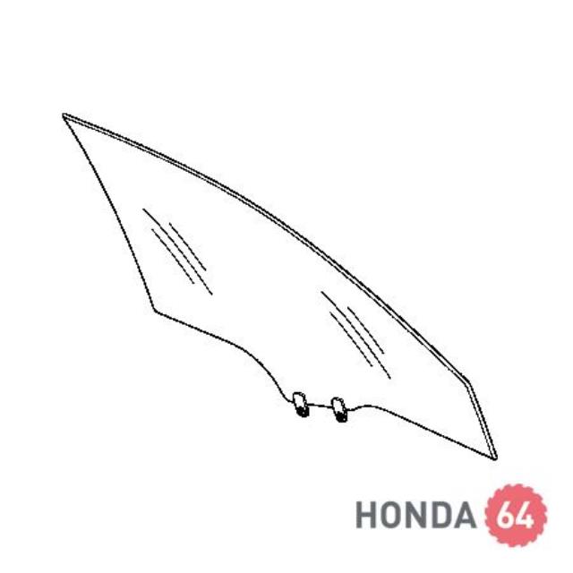 Скло передніх дверей, правою Honda CR-V (RE) (Хонда Црв)