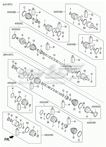 Внутренний шрус HYUNDAI 496052PA20