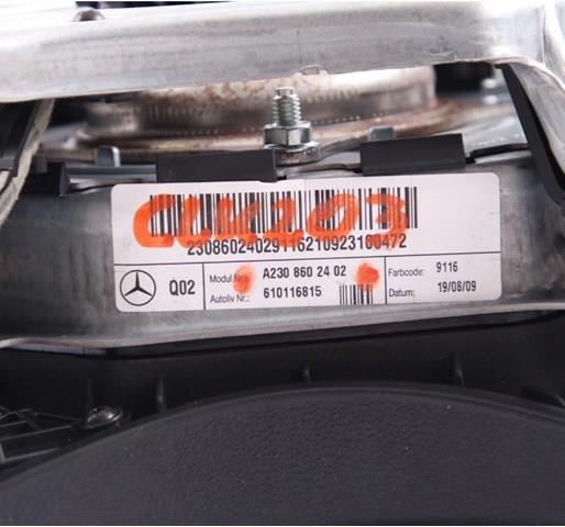 Подушка Айрбег водія Mercedes A2308602402 ціна, від 238.77 USD