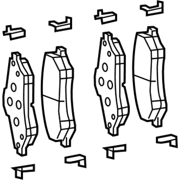 Колодки гальмівні передні, дискові 68260870AB Chrysler