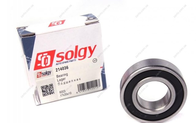 Підшипник генератора 214036 Solgy