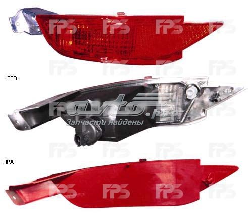 Купити FP2810F4P FPS Відбивач бампера заднього правий