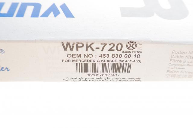 Фільтр повітряний обігрівача Wunder WPK720 ціна, від 6.05 USD