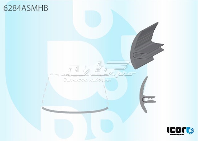 Молдинг вітрового скла, нижній FPS GS5051P134X ціна, від 13.98 USD