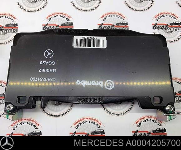A0004205700 Mercedes Передні гальмівні колодки