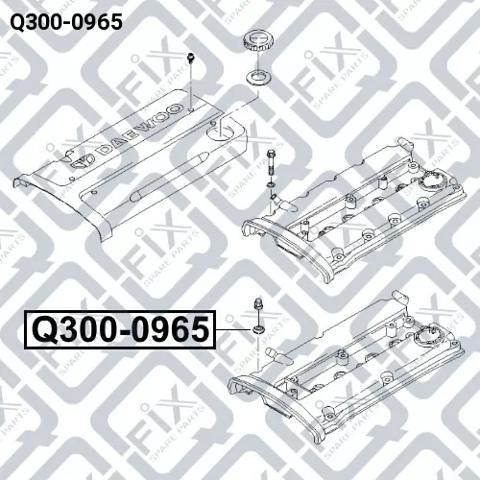 Q3000965 Q-fix Шайба болта клапанної кришки
