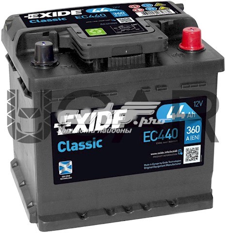 Купити Акумулятор Exide 44 А/г (EC440)