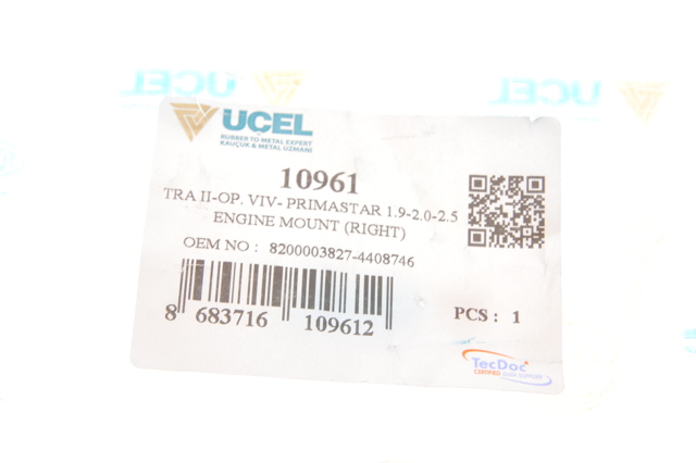 Подушка двигуна задня 10961 Uc-el