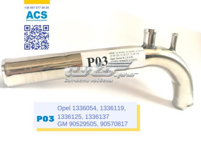 Шланг/патрубок радіатора охолодження, нижній P03 ACS