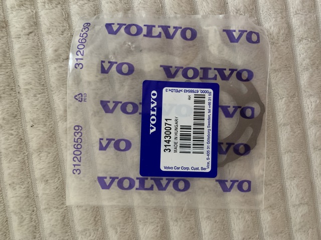 Шайба колінчастого вала 31430071 Volvo