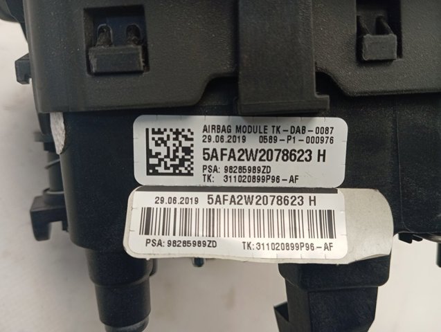Подушка безпеки, водійська, AIRBAG 98285989ZD Peugeot/Citroen