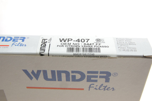 Повітряний фільтр салону Wunder WP407