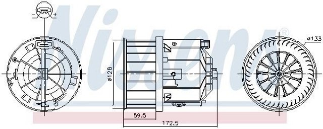 Моторчик пічки NRF 34529