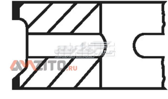 Компресійні кільця, на 1 циліндр стандарт Mahle Original 20503N0