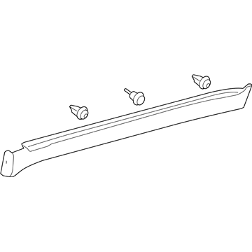 7585060040C1 Toyota Накладка зовнішня (молдинг) порога, правий
