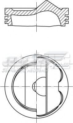 Поршень в комплекті на 1 циліндр, STD Mahle Original 028PI00125000