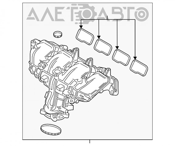 Колектор впускний Mazda PY8V13100 ціна, від 299.50 USD