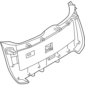 909015NA0A Nissan/Infiniti Пластик п'ятих дверей