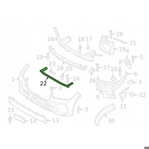 Підсилювач бампера переднього PBM46050A Signeda