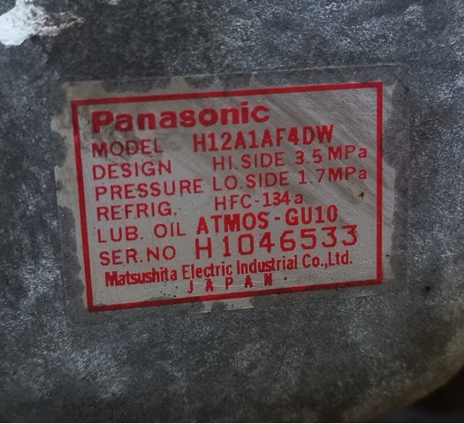 Купити H12A1AF4DW Panasonic Компресор кліматичної установки