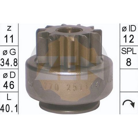 Бендикс стартера ZN1770 ZEN