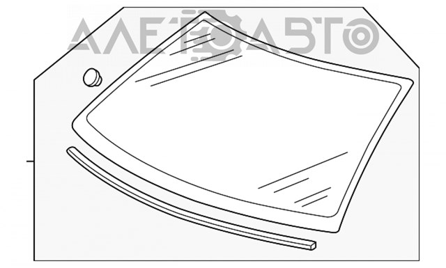 Скло лобове 17A845011ACNVB VAG