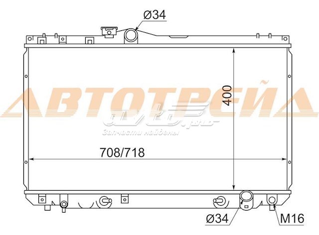 Радіатор основний Toyota 1640046240 ціна, від 843.12 USD