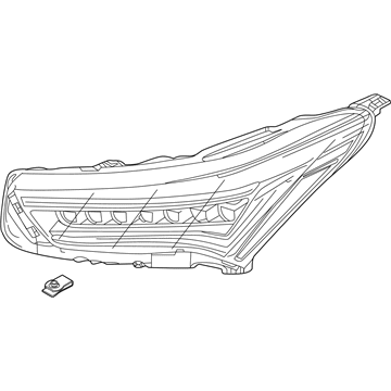 Фара права 33100TJBA01 Honda
