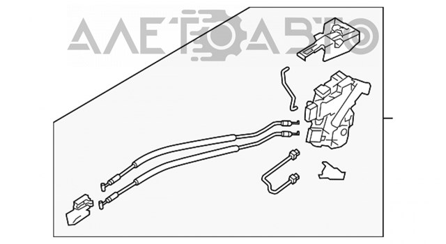 Замок передньої лівої двері 81310A7031 Hyundai/Kia