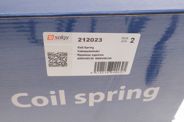 Пружина передня Solgy 212023 ціна, від 15.65 USD