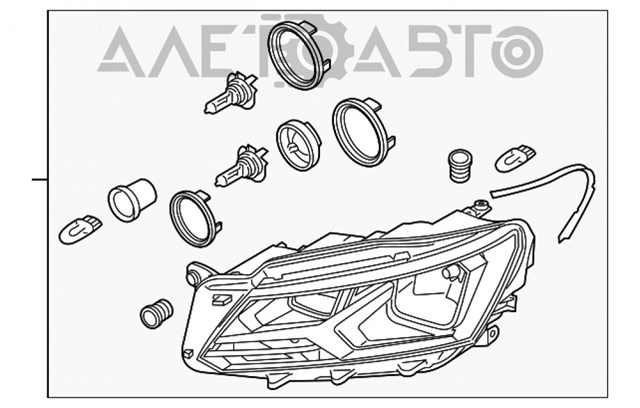 Основна фара - вставка Depo/Loro/Abakus FP7442R2E ціна, від 194.64 USD