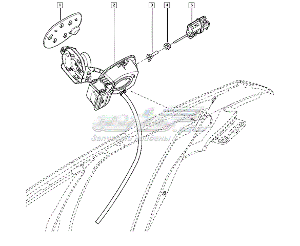  Шланг заливної горловини, паливного бака Renault Fluence 