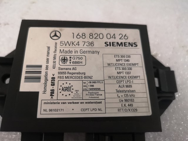 Модуль управління (ЕБУ) іммобілайзеру Mercedes A 