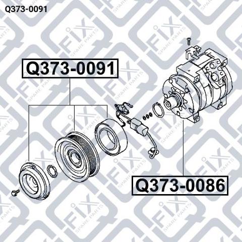 Муфта компресора кондиціонера Q-fix Q3730091 ціна, від 109.89 USD