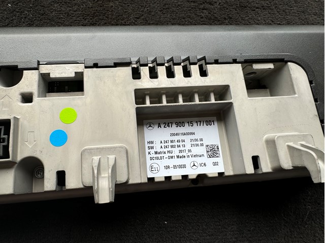 Дисплей багатофункціональний A2479001517 Mercedes