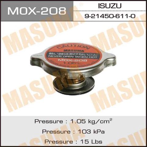 Кришка бачка радіатора Masuma MOX208 ціна, від 4.03 USD