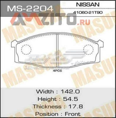 Передні тормозні колодки MS2204 Masuma