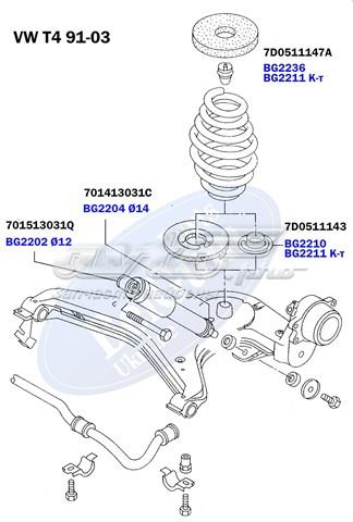 Купити BG2210 Belgum Проставка (гумове кільце) пружини задньої, нижня