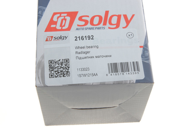 Купити 216192 Solgy Підшипник ступиці передньої