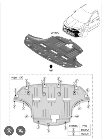 Захист піддона Hyundai/Kia 29110AO000